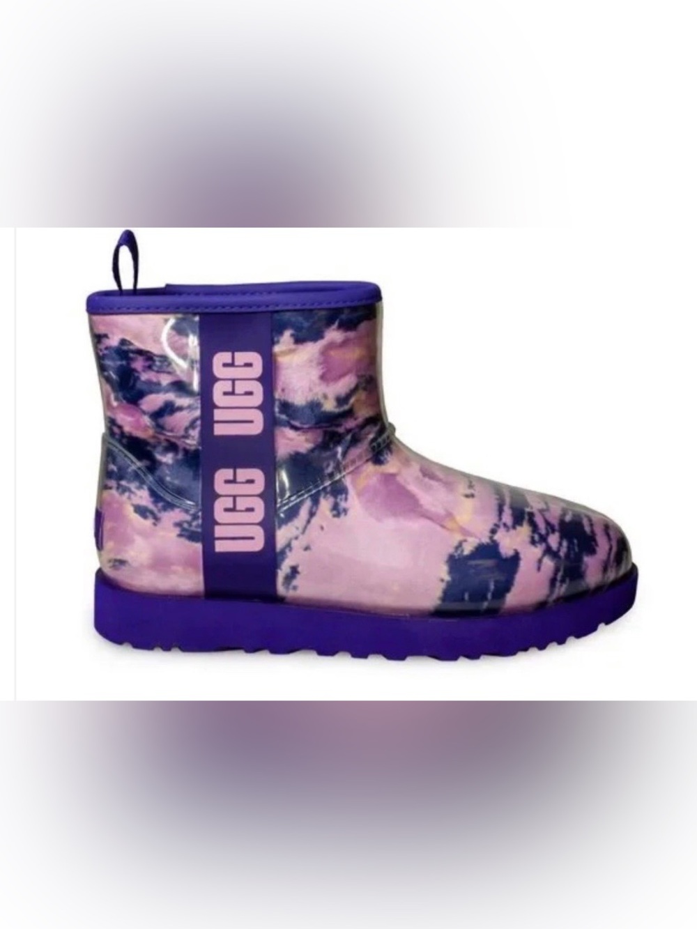 UGG CLASSIC CLEAR MINI MARBLE WATERPROOF BOOTS SIZE SIZE 10 - Picture 3 of 12